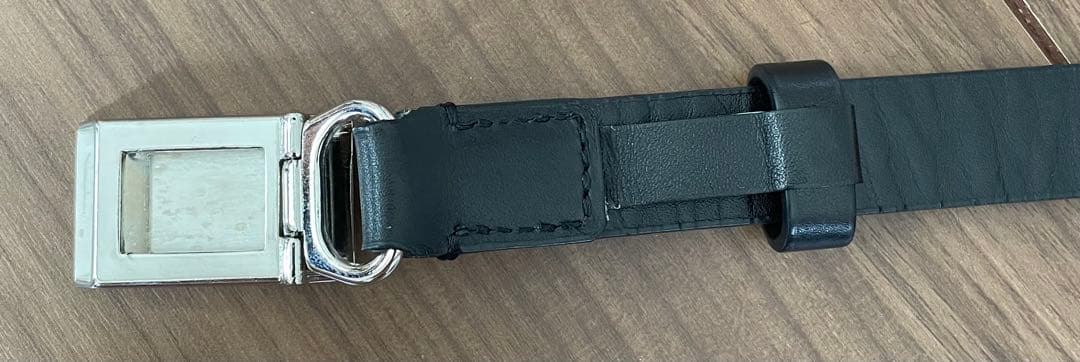 AURALEE ブラックレザーベルト