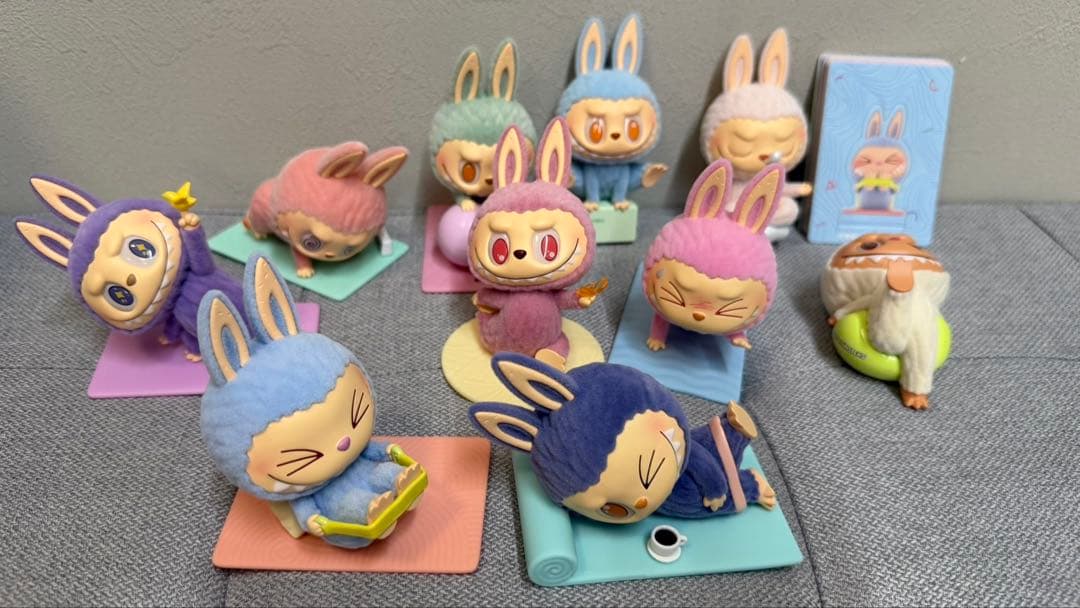 ラブブ　フィギュア　Lazy yoga 10点セット