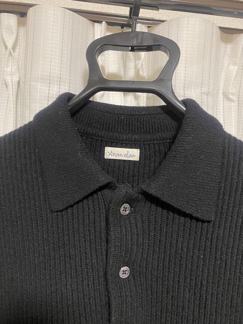 Steven Alanオーストラリアンラムズウール ポロカラー ニット