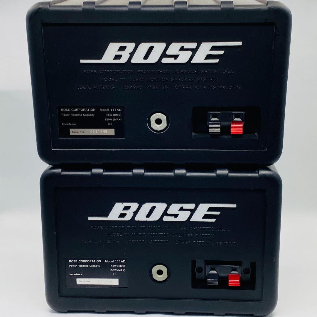 BOSE　ボーズ　モデル 111AD　スピーカー　ペア　２個セット　ケーブル付き