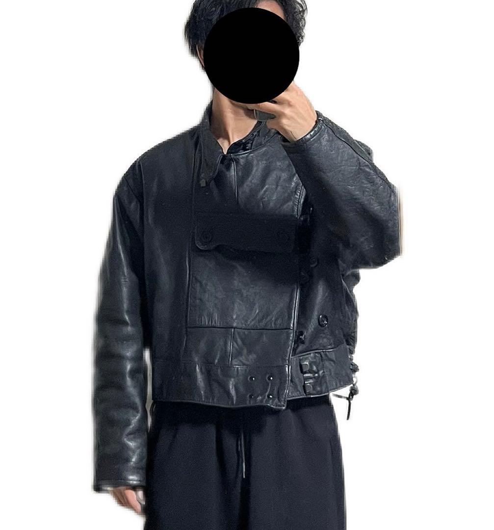 古着 50s スウェーデン軍 レザー モーターサイクル ジャケット 復刻