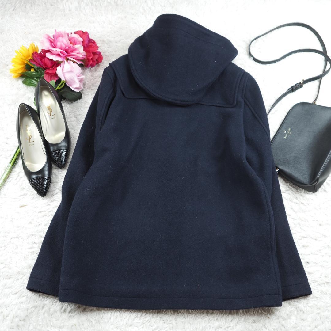 G5710*Ne-net ネネット☆ウール☆ダッフルコート☆紺ネイビー☆3