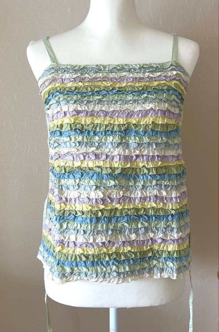 ピンクハウス　キャミソール　ハッカ　ピコフリル