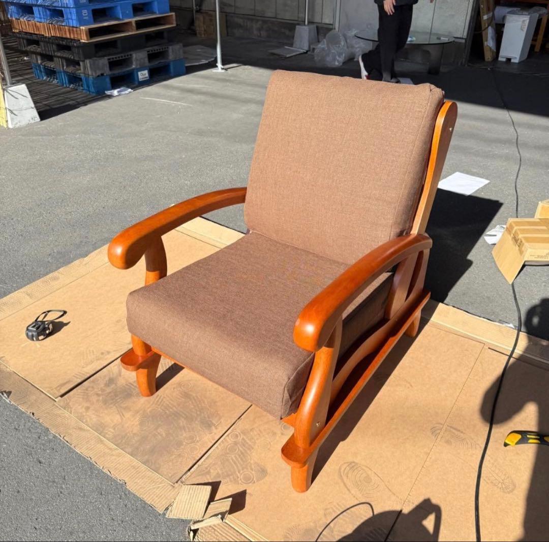 訳あり激安！昭和レトロ 国産一人掛けチェア 京都家具 洗えるカバー 全６色