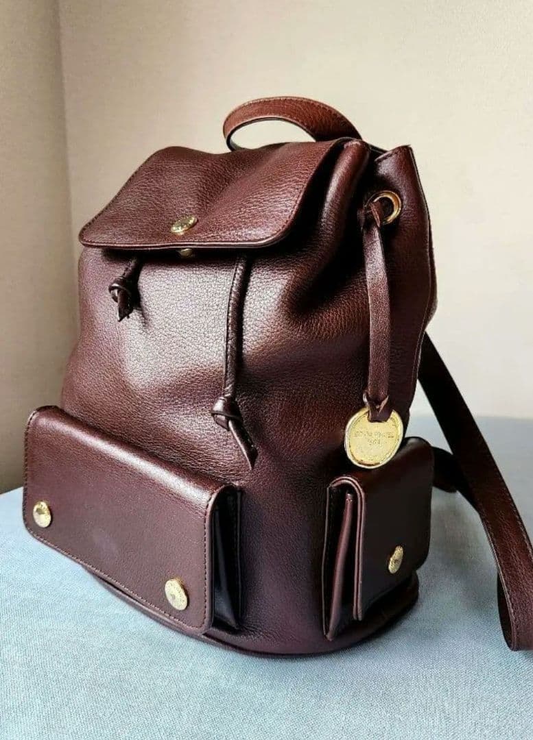 【希少】ソニアリキエル パリ店舗購入 牛革リュック 90年代ヴィンテージ