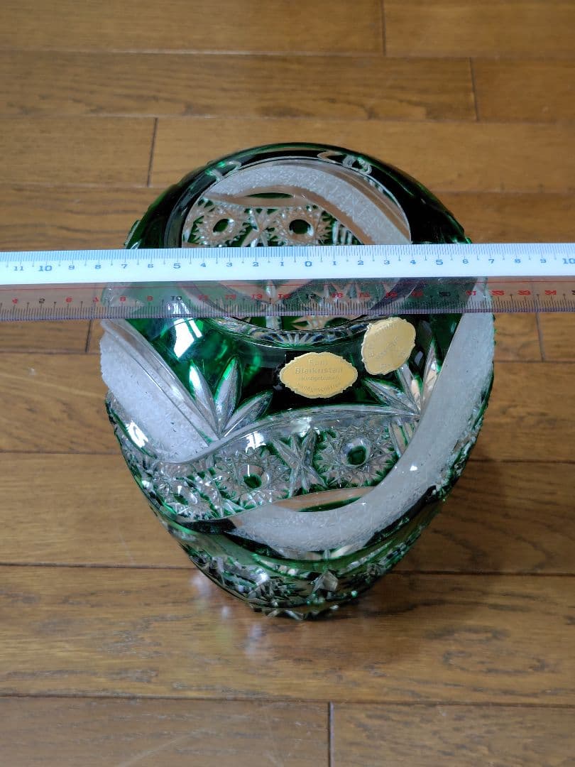 花瓶　ドイツ　hamburg　Echt Bleikristall