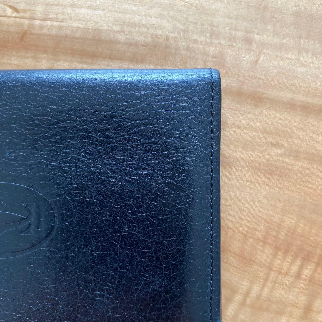 Cartier 名刺入れ 黒 レザー　カボション　cabochon