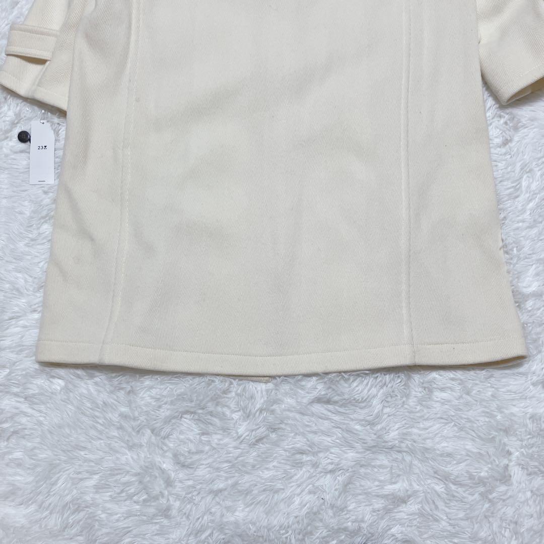 【新品タグ付】23区 ヘリンボーン ダッフルコート 大きいサイズ 46 3XL