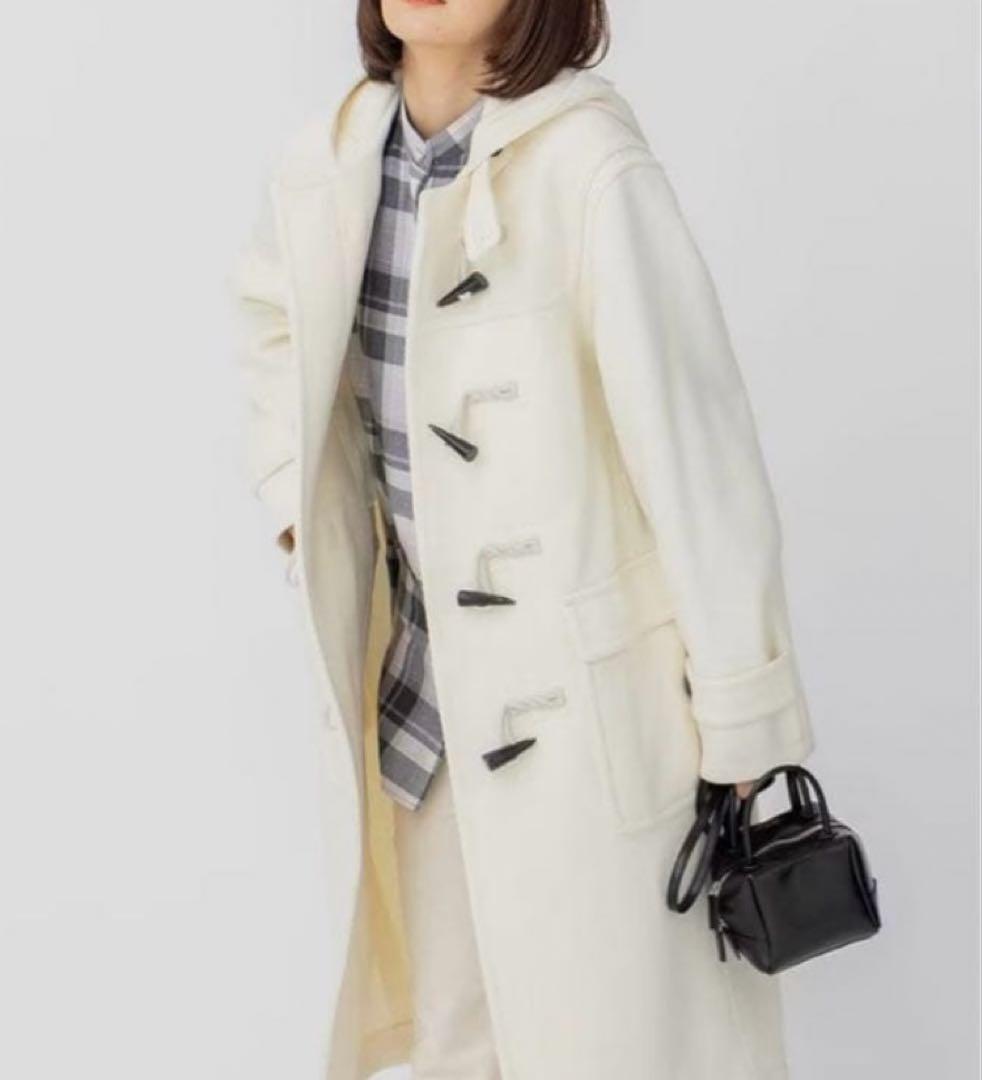 【新品タグ付】23区 ヘリンボーン ダッフルコート 大きいサイズ 46 3XL