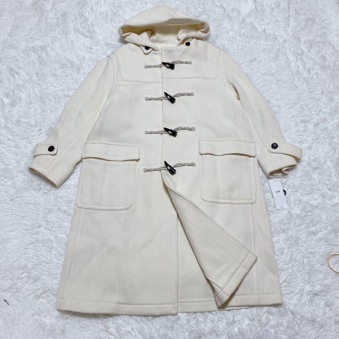 【新品タグ付】23区 ヘリンボーン ダッフルコート 大きいサイズ 46 3XL