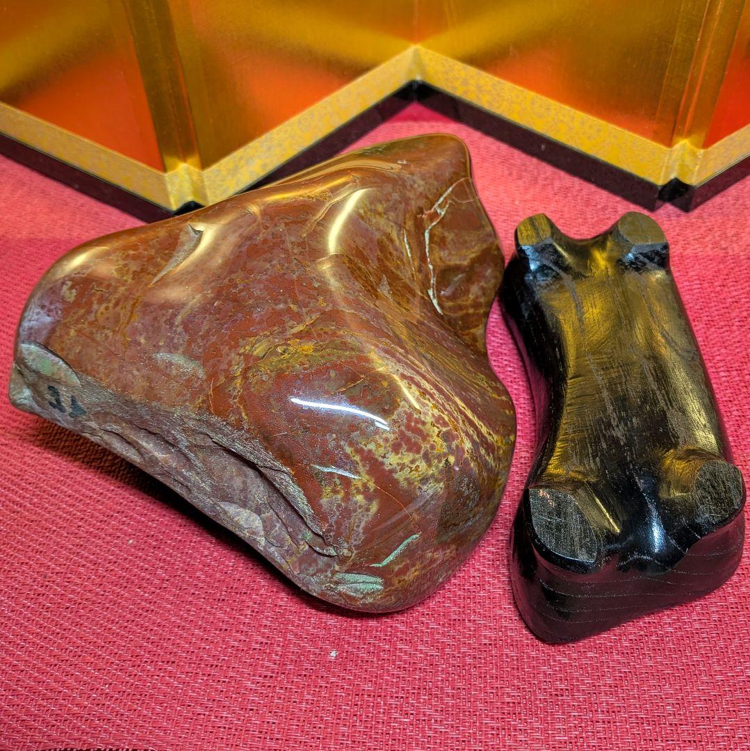 【ひろやん】 ジャスパー２石セット 鑑賞石 観賞石 盆石 天然石 鉱物