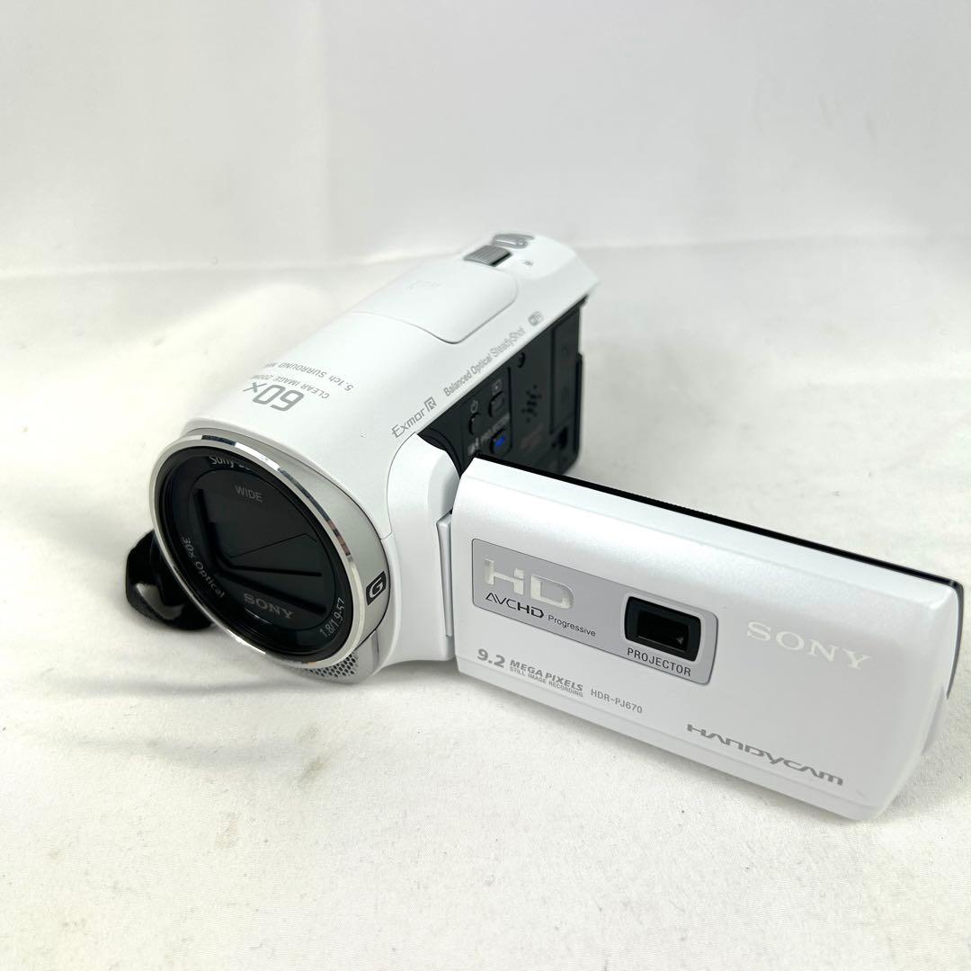 SONY ソニー HDビデオカメラ HDR-PJ670 動作品