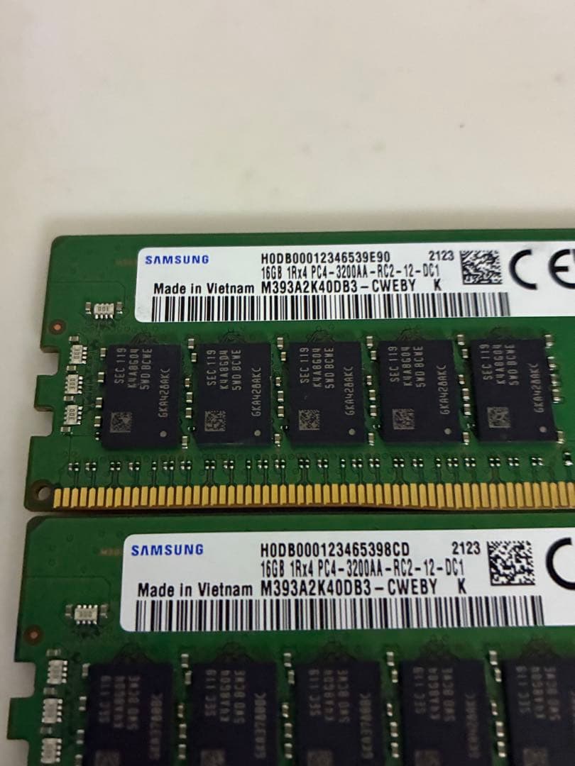 ★SAMSUNG DDR4 PC4 3200AA 16GB メモリー★4枚