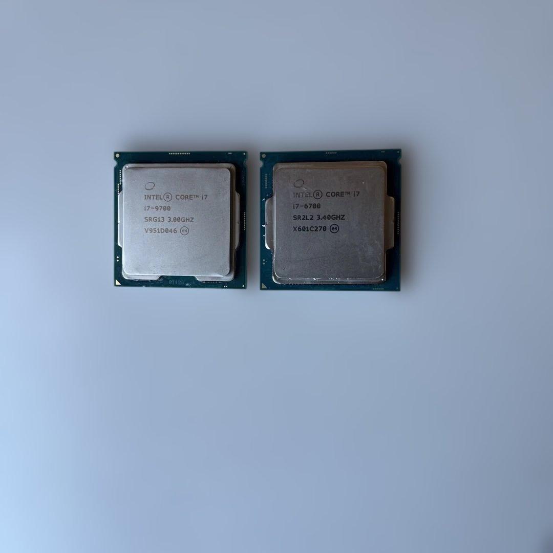 i7-6700 i 7-9700 cpu 2個セット