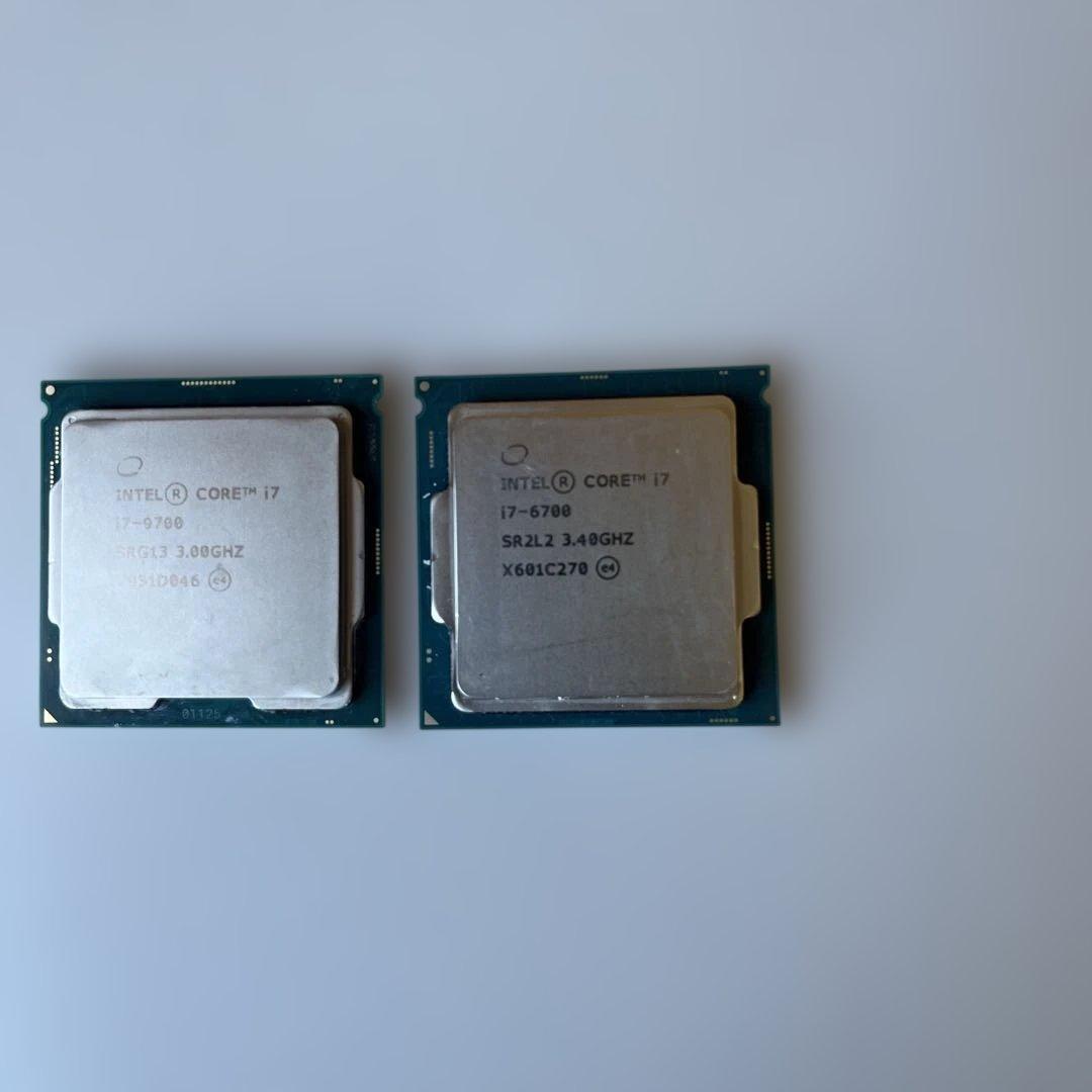i7-6700 i 7-9700 cpu 2個セット
