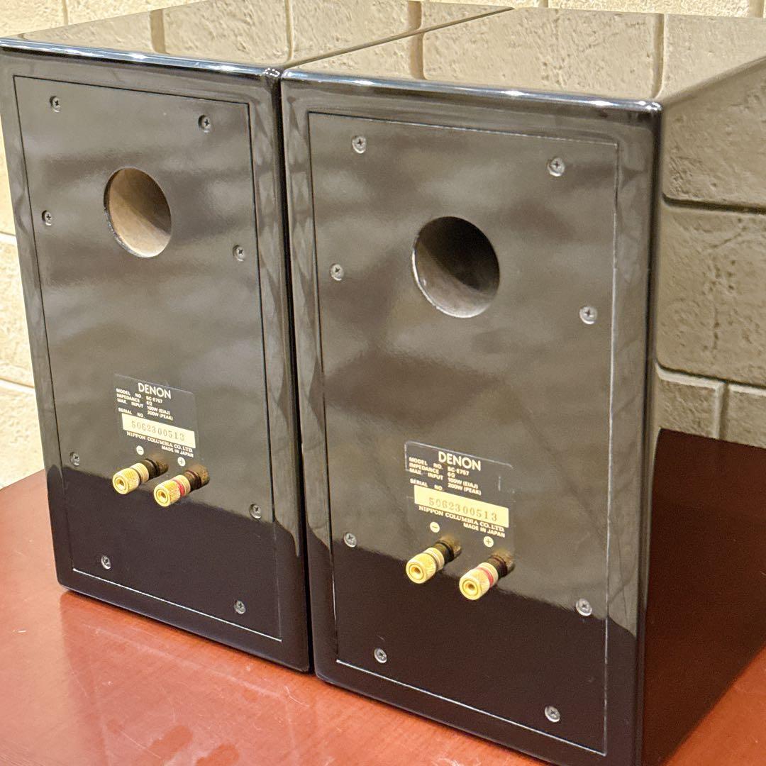 [美品] DENON SC-E757 2WAY ペアスピーカー シリアル同番