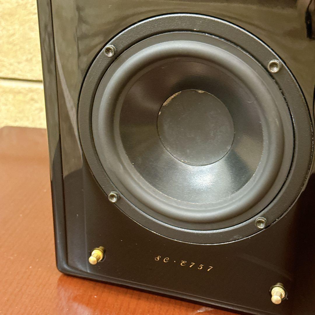 [美品] DENON SC-E757 2WAY ペアスピーカー シリアル同番