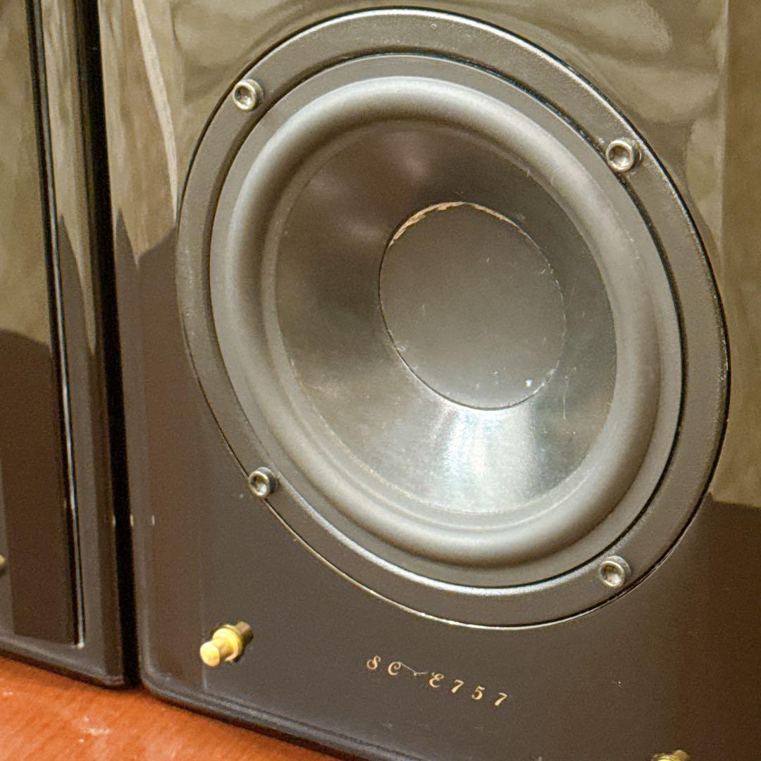 [美品] DENON SC-E757 2WAY ペアスピーカー シリアル同番