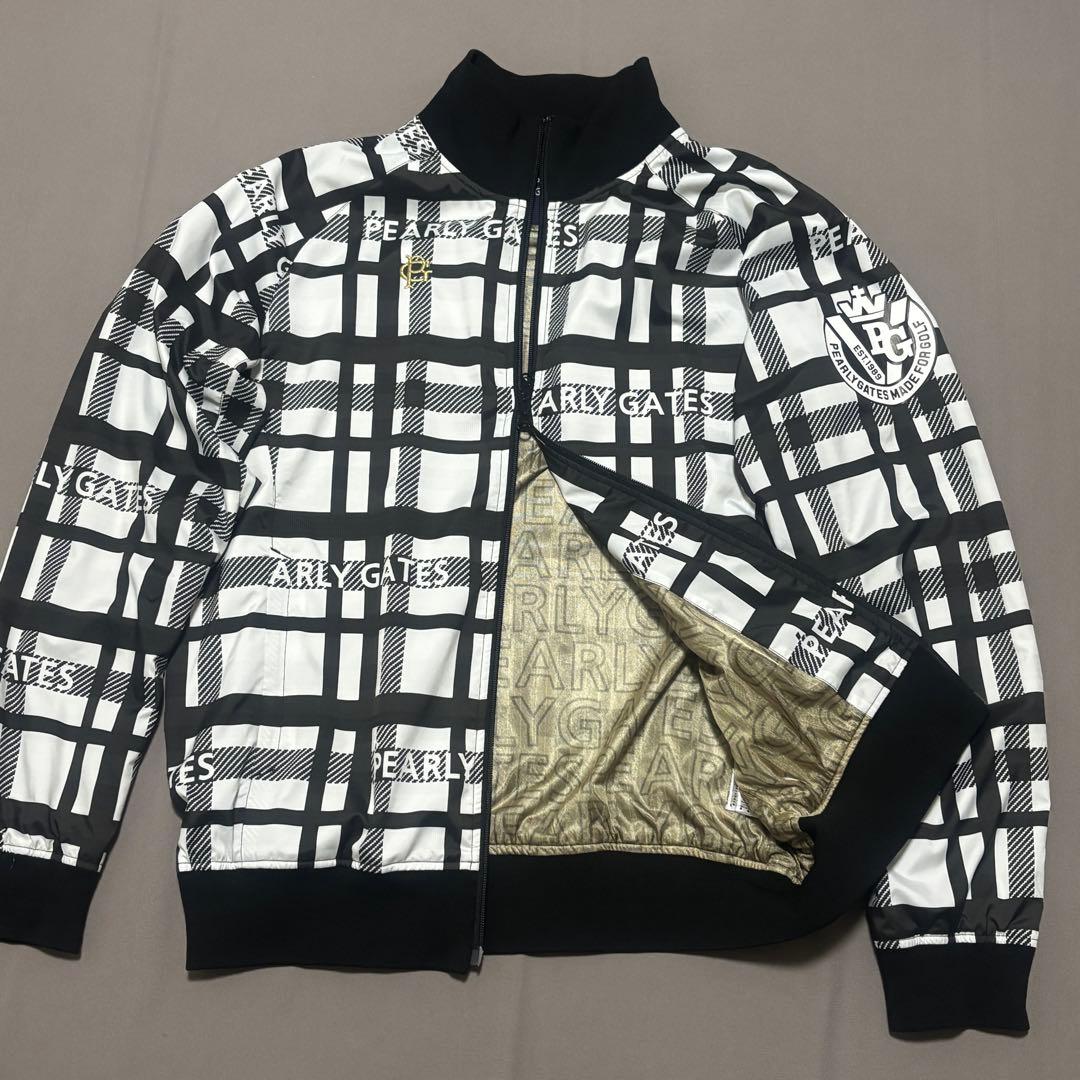 パーリーゲイツPEARLY GATES チェック柄ダブルジップジャケット6蓄熱