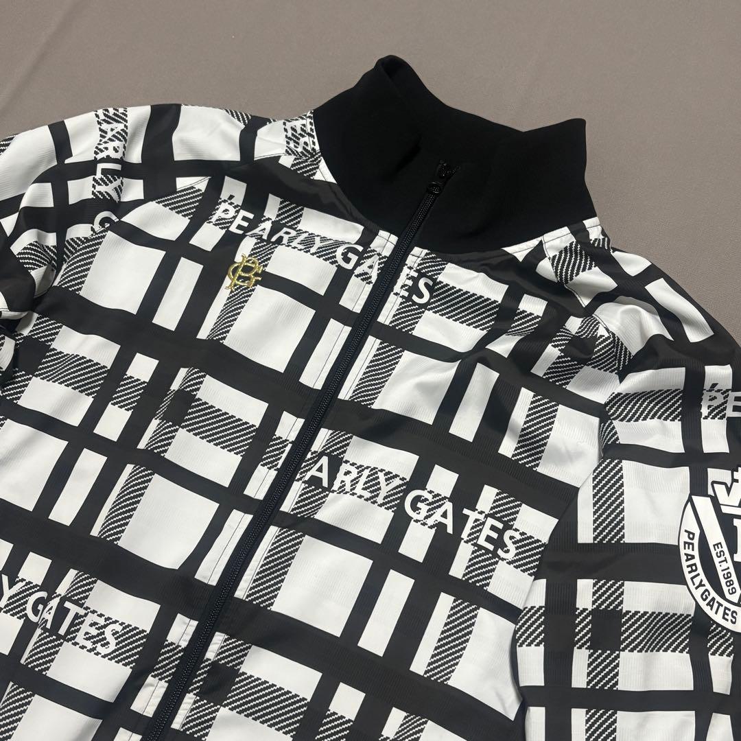 パーリーゲイツPEARLY GATES チェック柄ダブルジップジャケット6蓄熱
