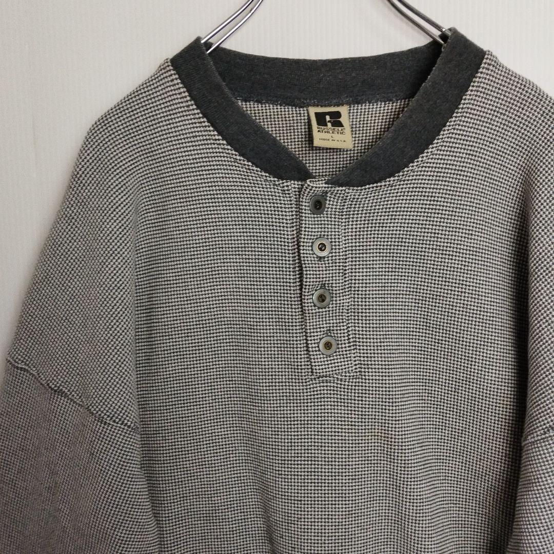 よ*ん様 ラッセルアスレティック スウェット トレーナー ヘンリーネック 裏起毛