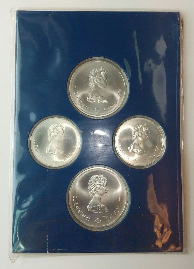 カナダモントリオール五輪 記念銀貨 1976年 IssueⅡ 5/10ドル