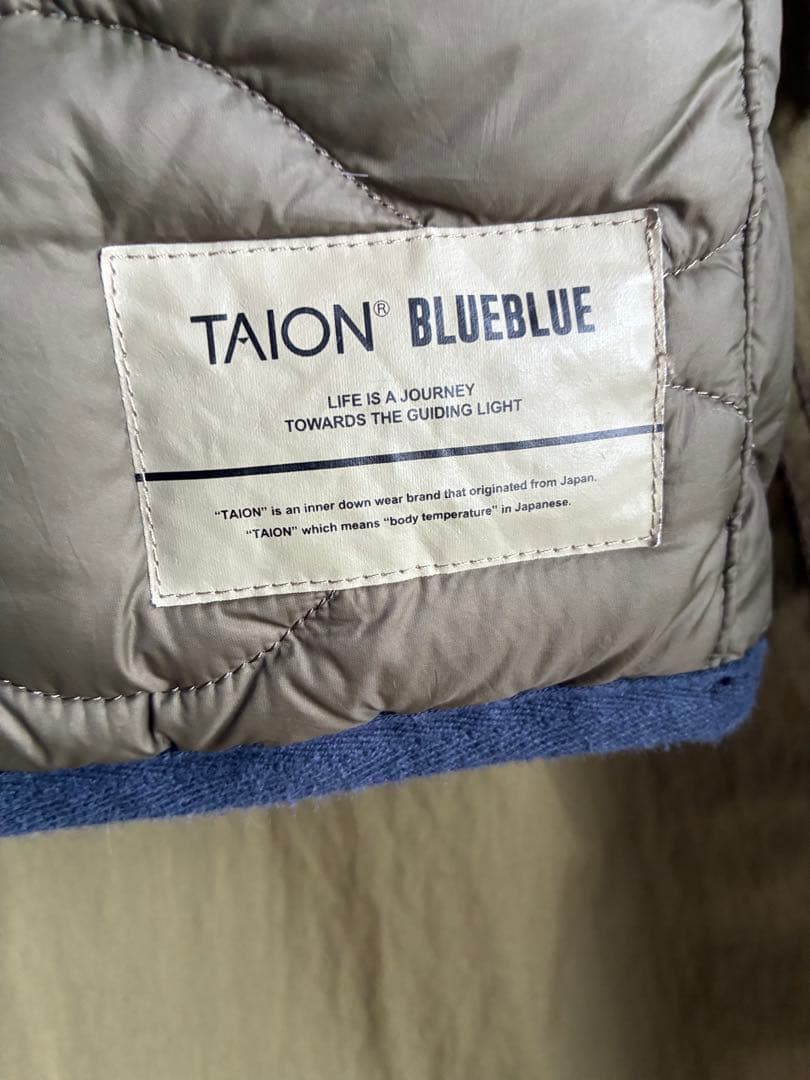 【値下げ】美品⭐︎TAION×BLUEBLUE ダウンフィールドモッズコート