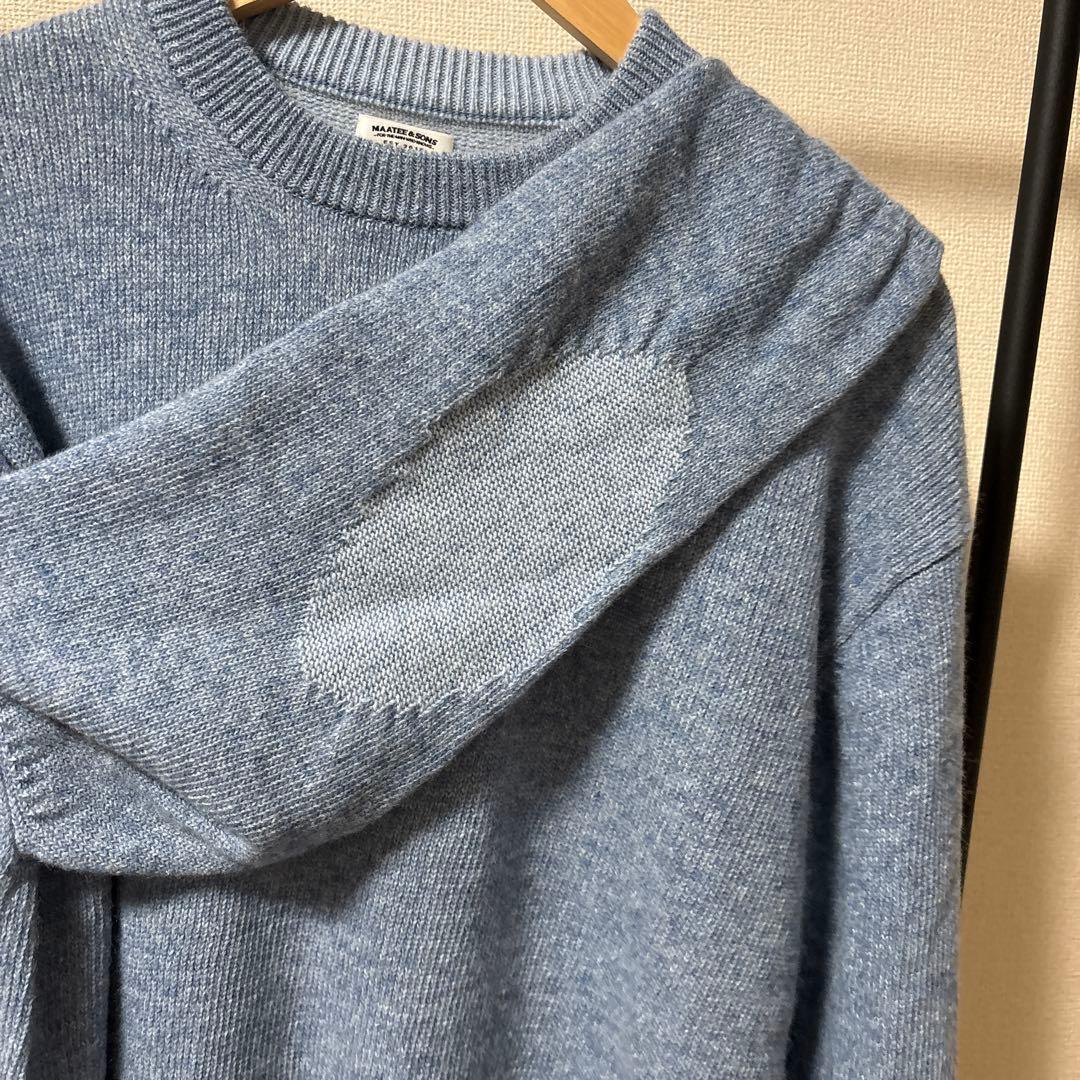 【値下げ中】 MAATEE&SONSマーティアンドサンズ　ニット　ブルー　美品