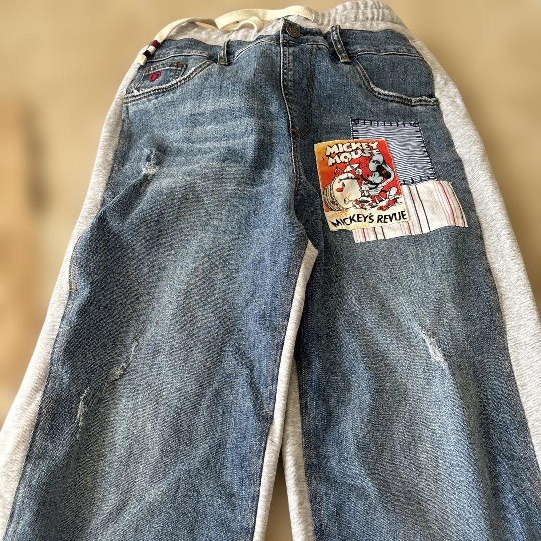 Desigual ミッキーマウス デニムスウェットパンツ　値下げしました