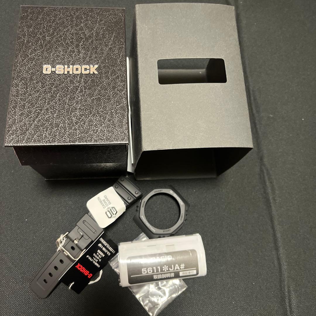 gshock カスタム　レザーベルト　エンボス加工　ジーショック　GA-2100