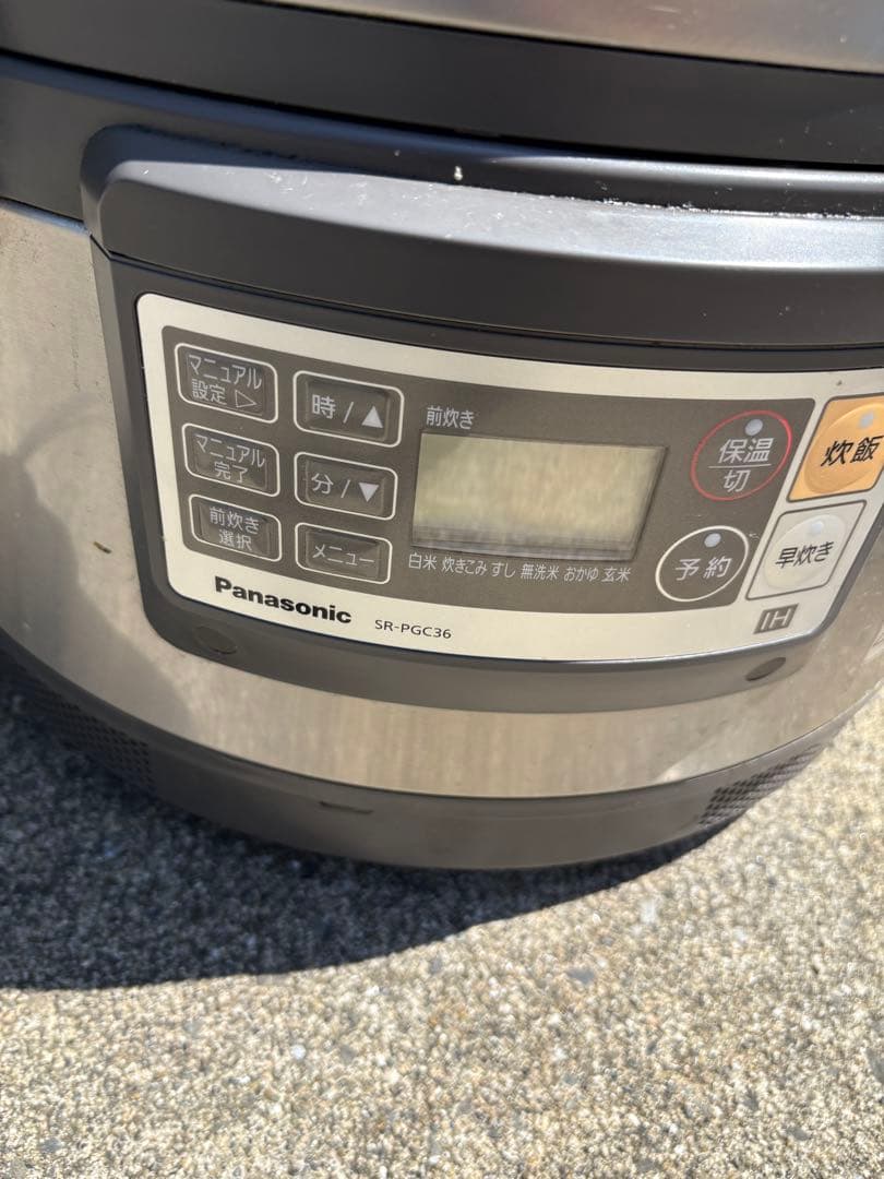 炊飯器2升炊　Panasonic SR-PGC36 2021年