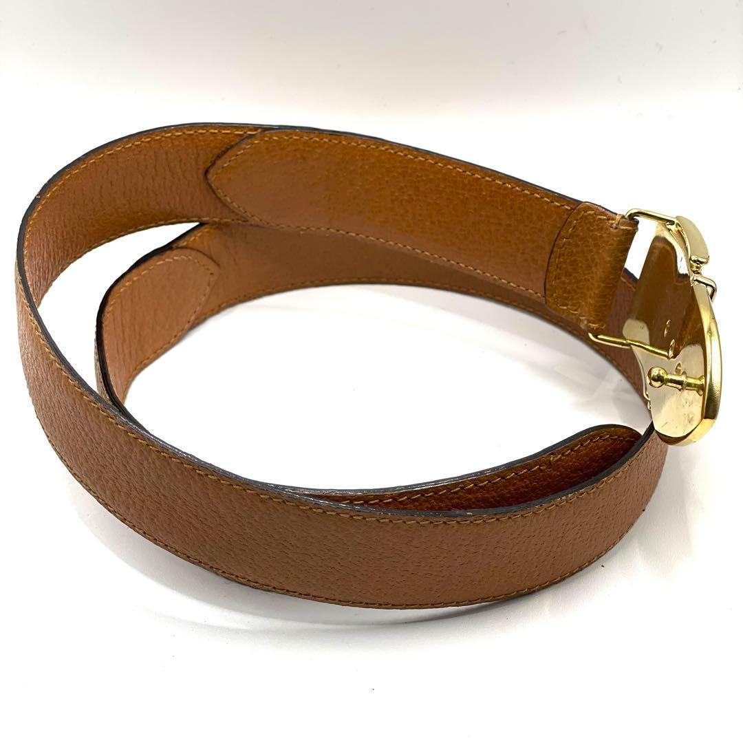 ✨良品✨GUCCI ヴィンテージ レザーベルト キャメル レディース