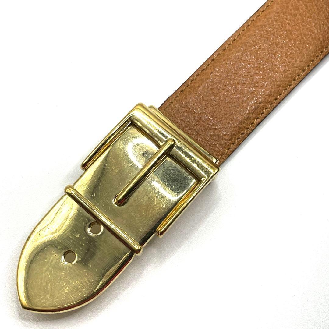 ✨良品✨GUCCI ヴィンテージ レザーベルト キャメル レディース