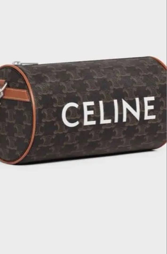 CELINE シリンダーバッグ トリオンフキャンバス ショルダー