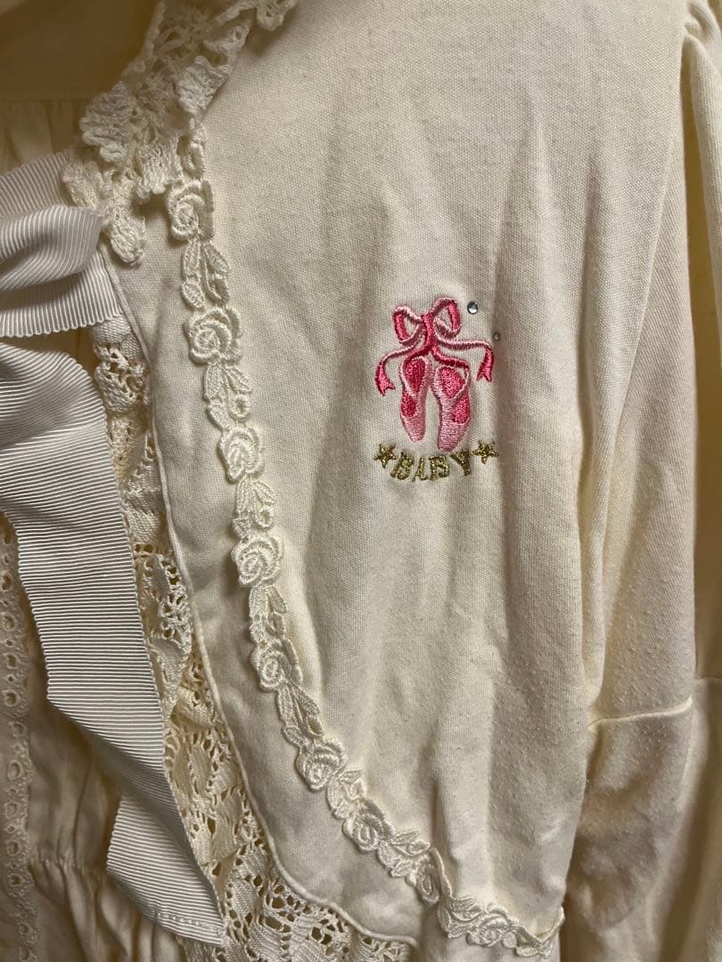 BABY シャーリングレースブラウスとボレロセット