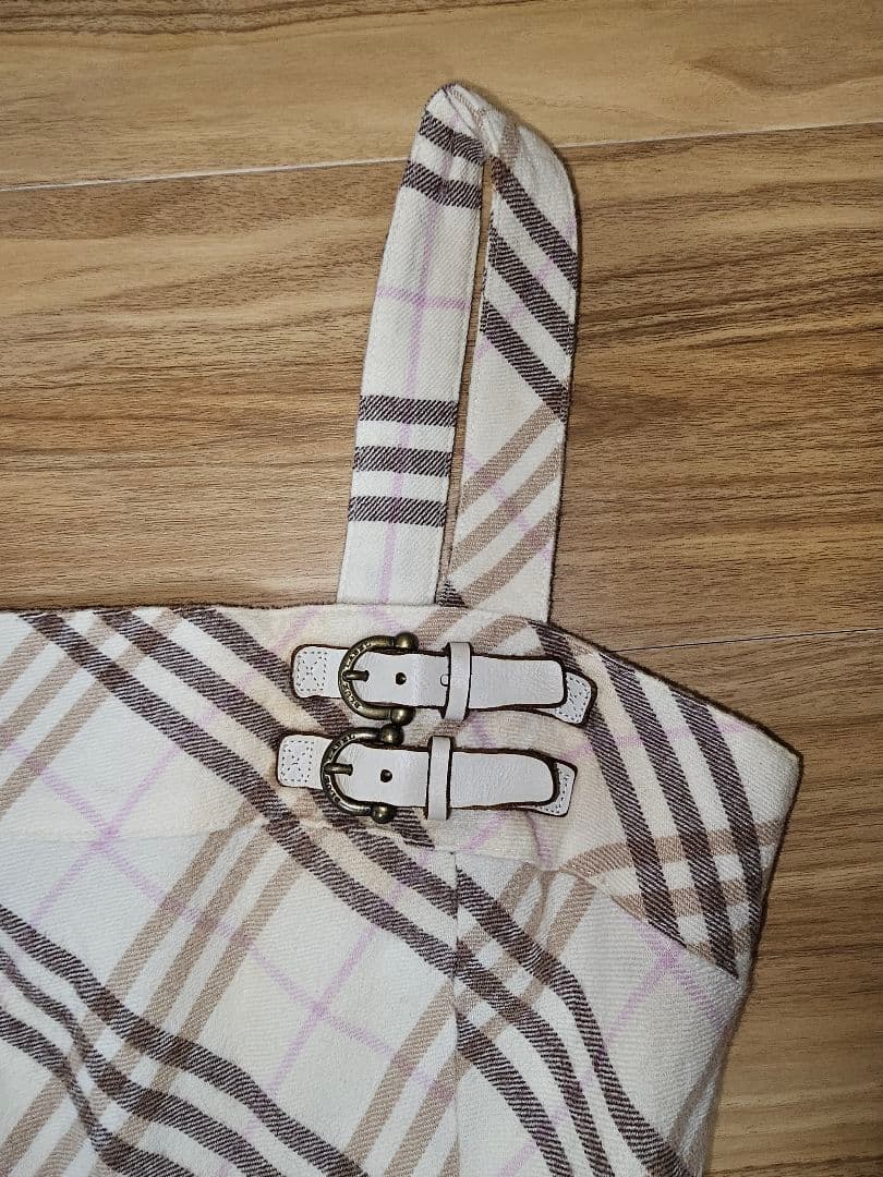 BURBERRY　バーバリー　チェック柄ノースリーブミニワンピース