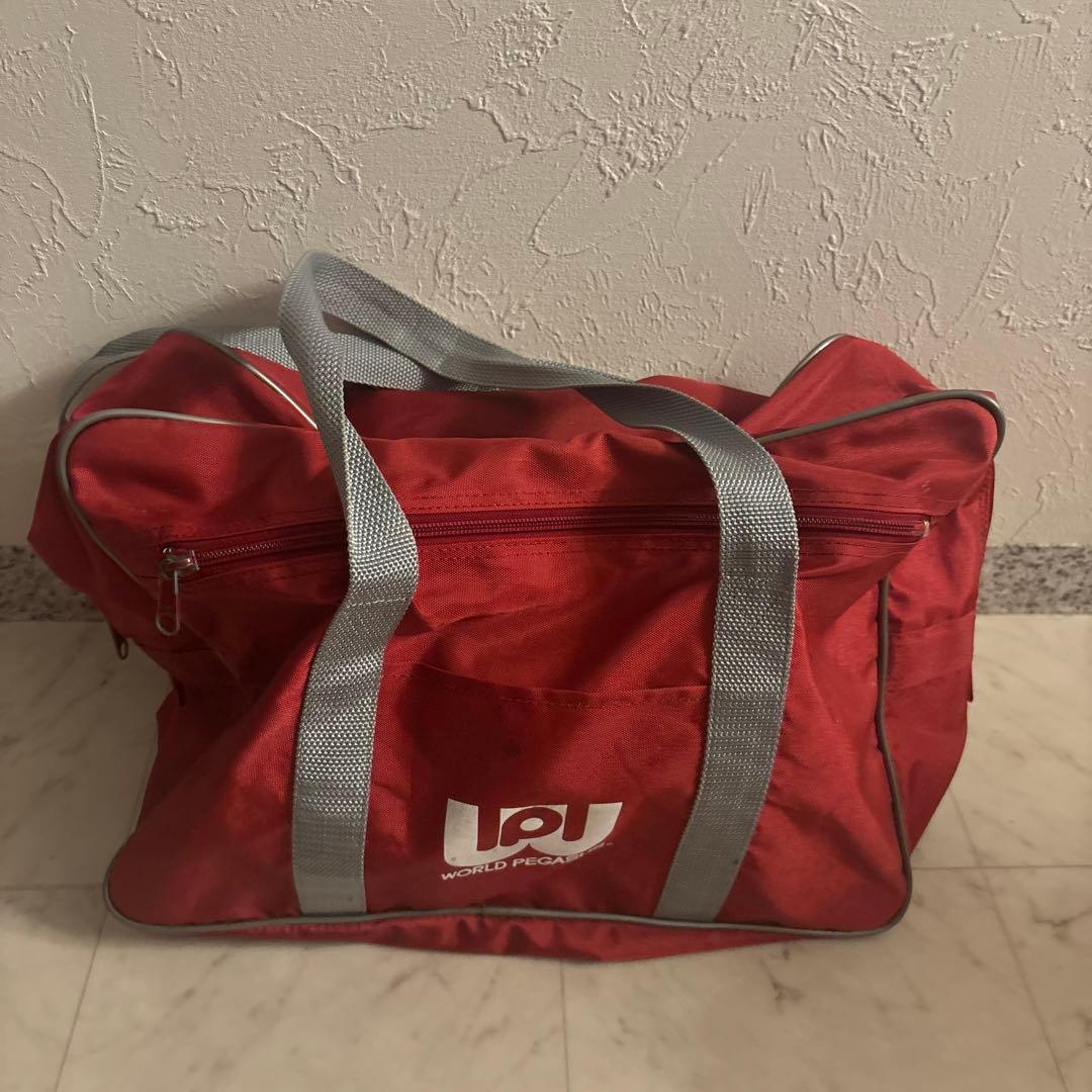 最終値下げ‼️ワッペ　旧型　旧　赤　スクバ　ワールドペガサス　スクールバック　学生