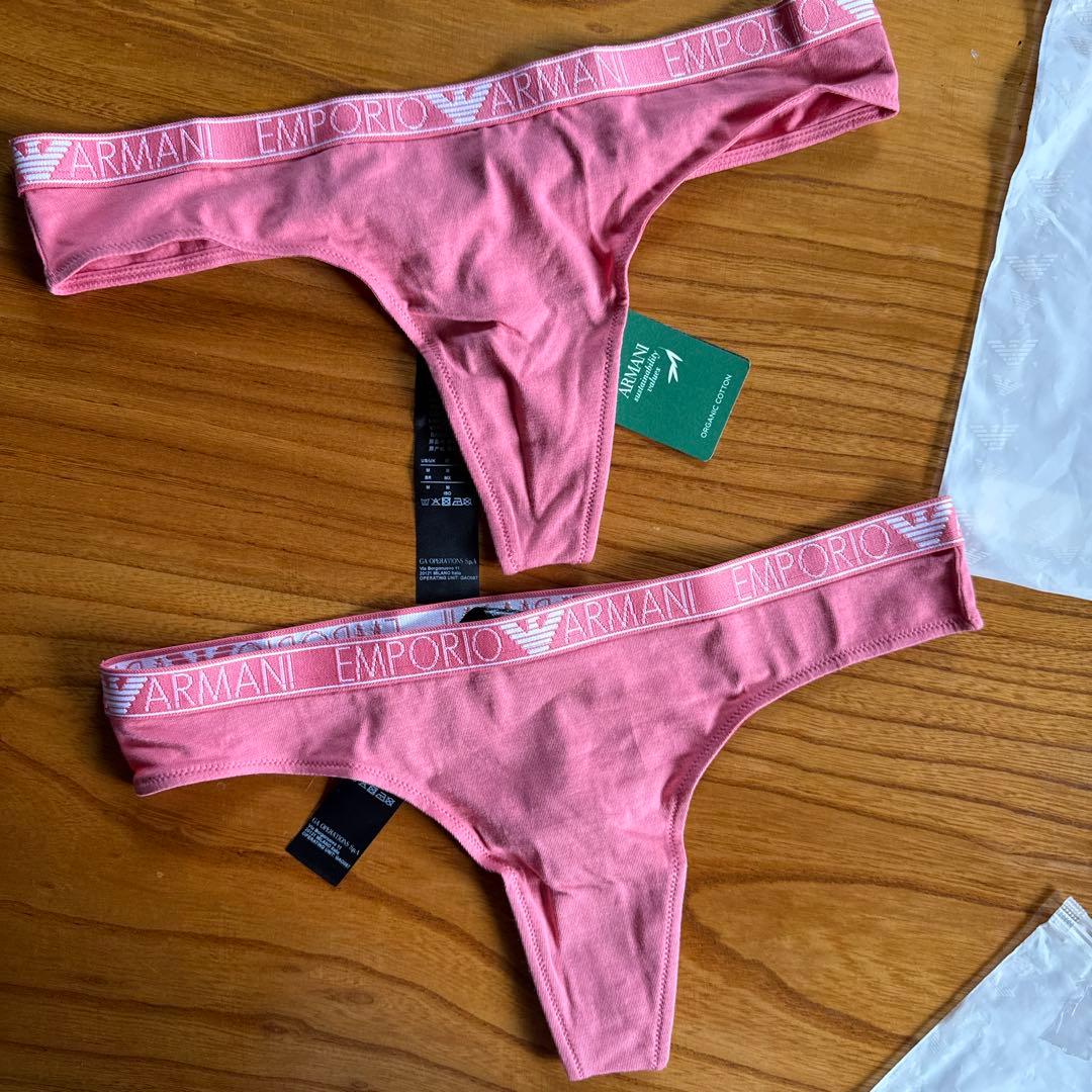 EMPORIO ARMANI ピンクブラジャーショーツセット Mサイズ