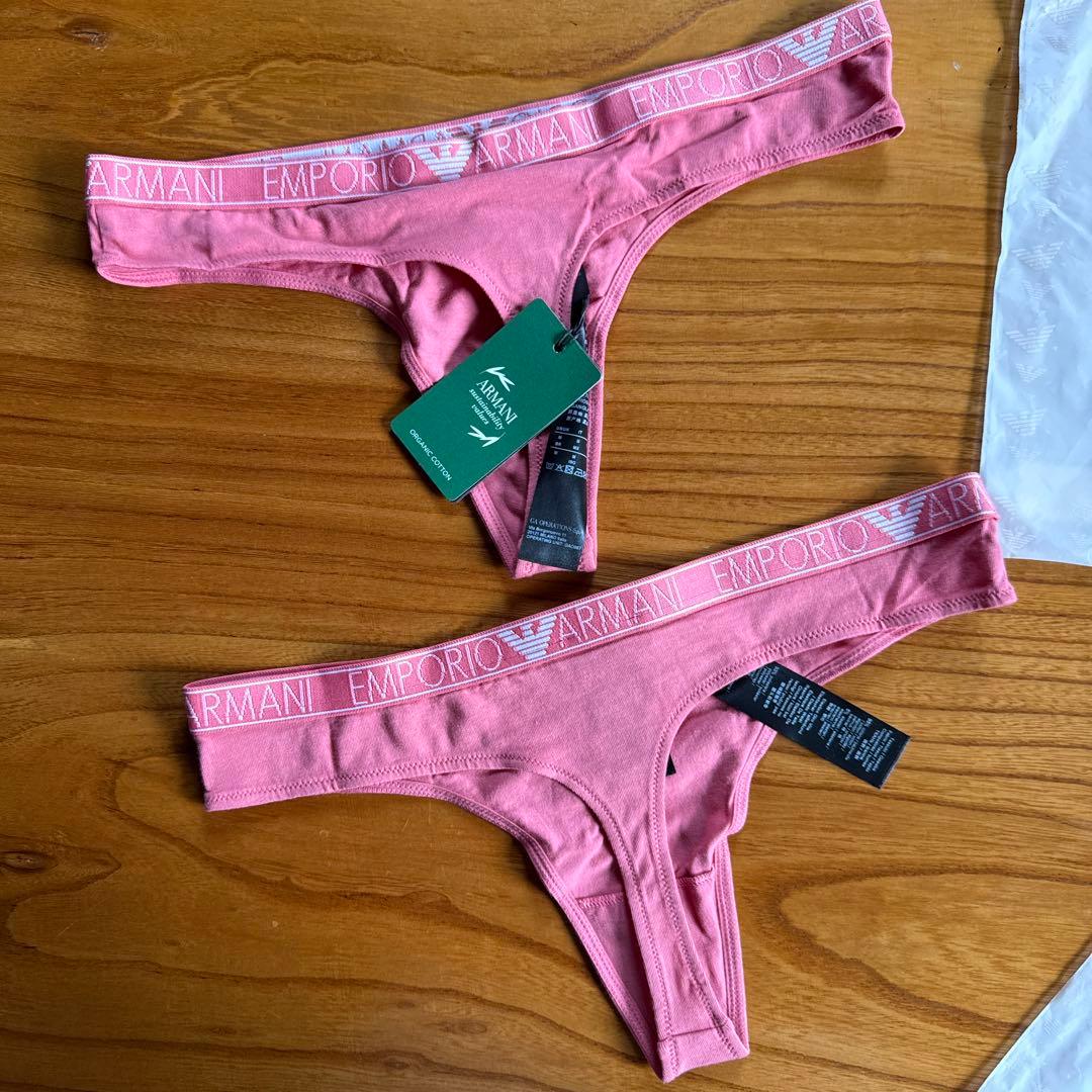 EMPORIO ARMANI ピンクブラジャーショーツセット Mサイズ
