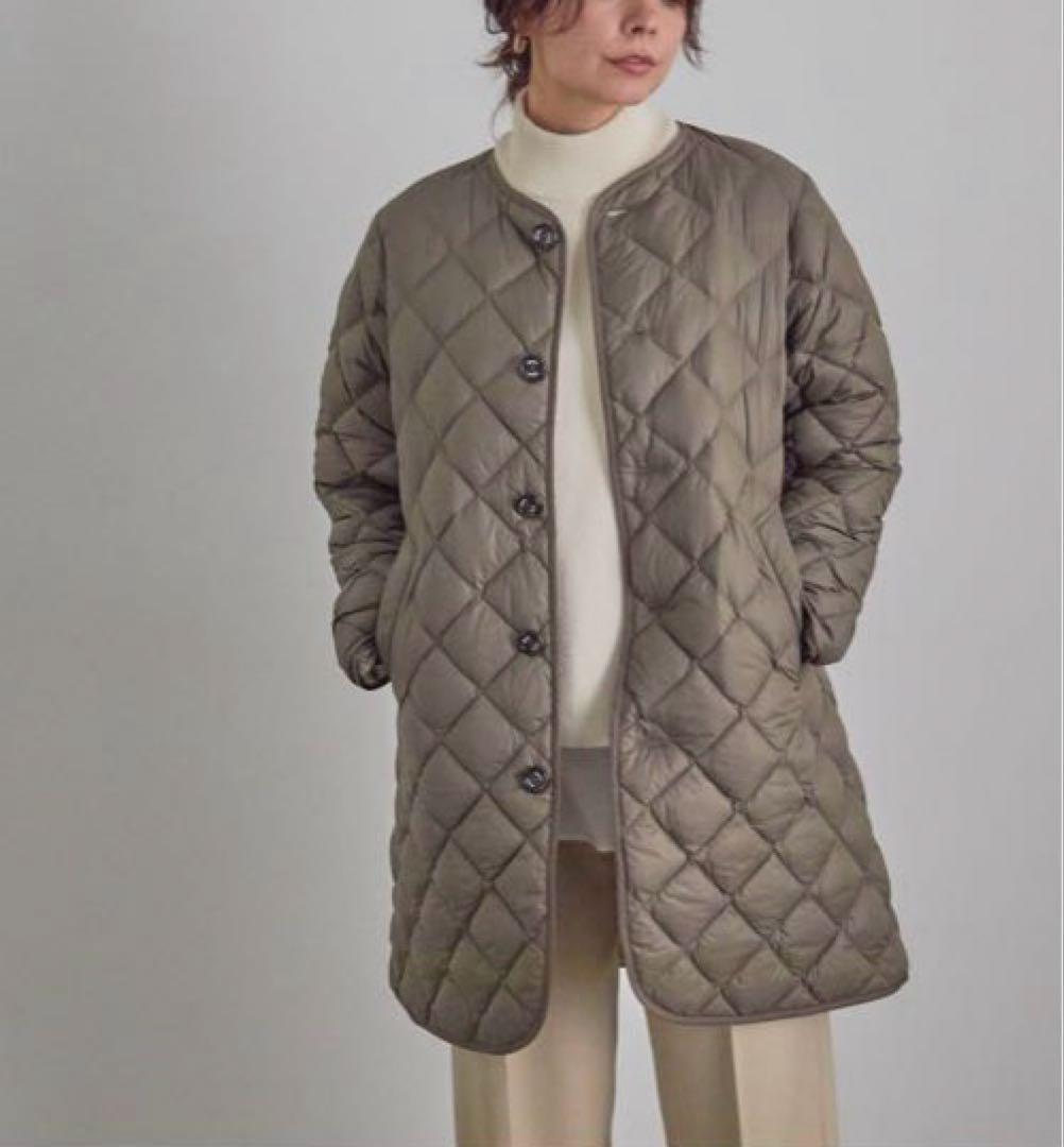 【最終】Gymphlex　ジムフレックス　ハンドキルトダウンノーカラーコート