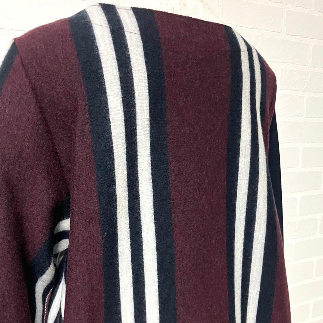 45R 45rpm ロングワンピース　0 ウール　ボルドー　バーガンディ