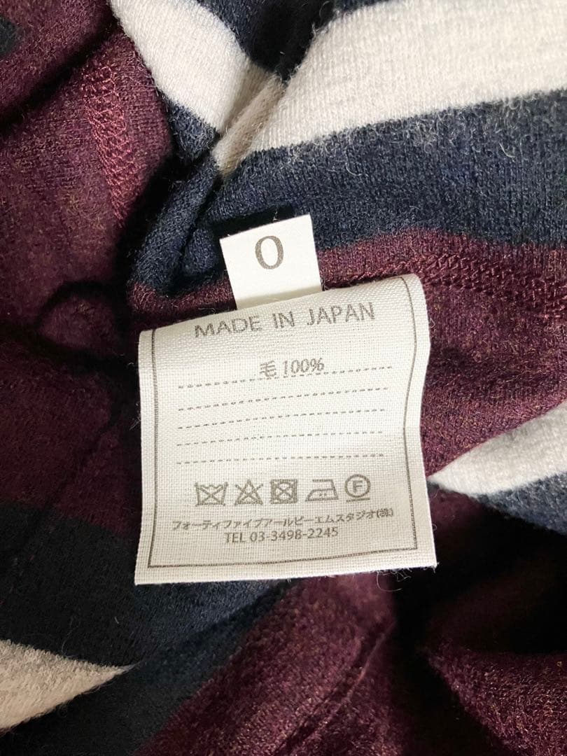 45R 45rpm ロングワンピース　0 ウール　ボルドー　バーガンディ