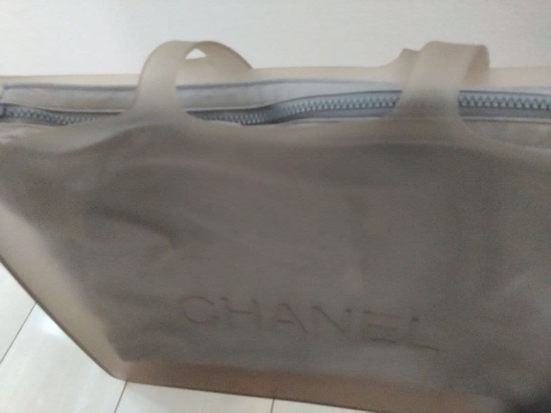 CHANEL クリアトートバッグ 収納袋付き