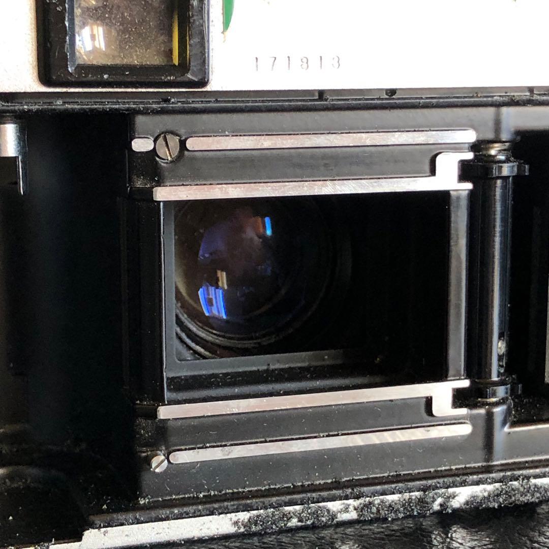 カバー付き　コニカC35FD ヘキサノン38mmF1.8 フィルムカメラ