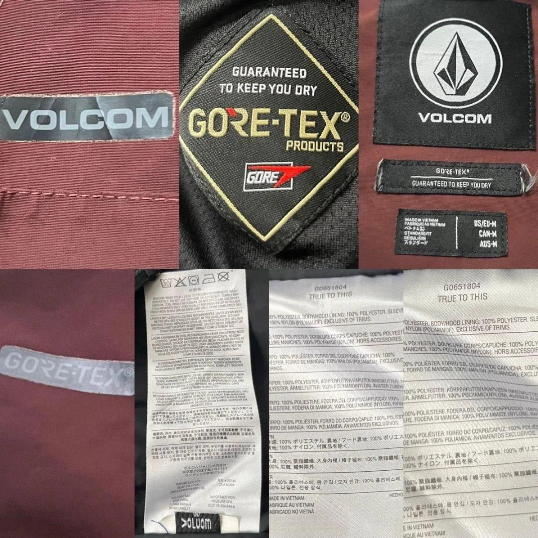 【人気】VOLCOM ボルコム GORE-TEX L スノボウェア　ボルドー