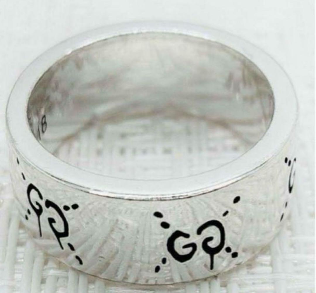 【新品仕上げ】GUCCI グッチ ゴースト アイコン リング 指輪 17号