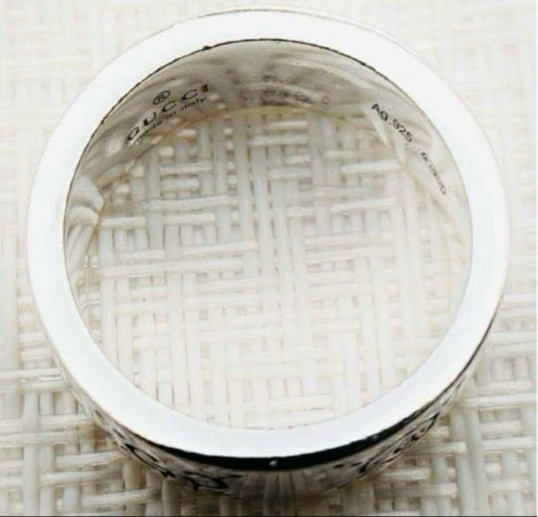 【新品仕上げ】GUCCI グッチ ゴースト アイコン リング 指輪 17号