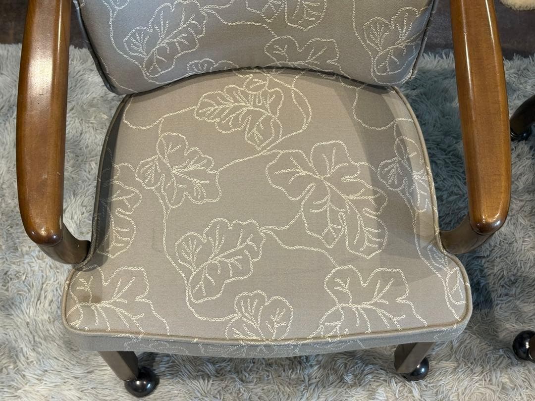 ②カリモク　karimoku アームチェア　アンティーク　ヴィンテージ SZ