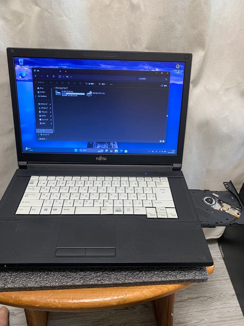 見やすいワイド液晶！10世代FUJITSU A5510/D/Win11Pro！