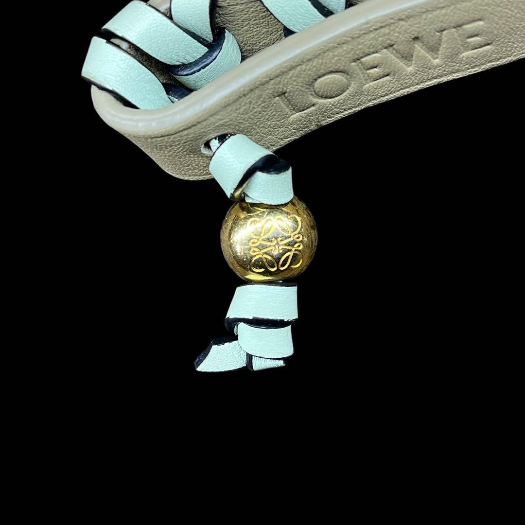 LOEWE ロエベ クロス ブレイデッド キーリング キーホルダー